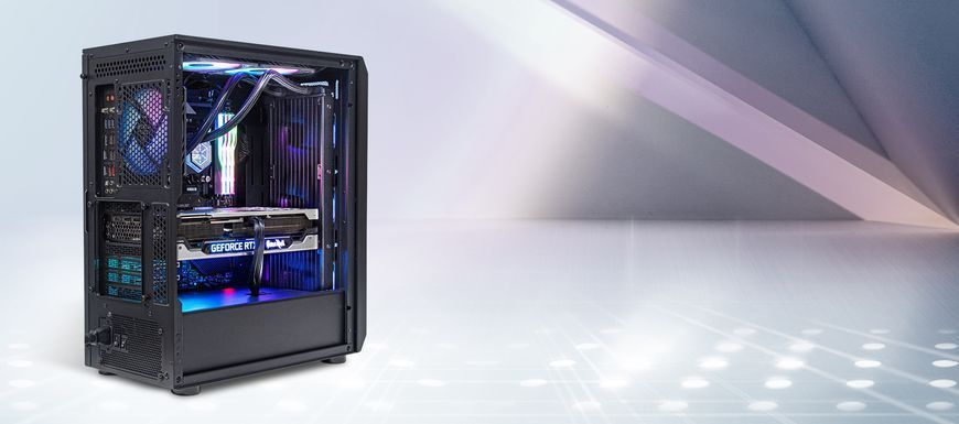 Корпус SilverStone Fara FA511Z-BG без БП 2xUSB3.0 3x120мм ARGB VGA 360мм LCS ready TG Side Panel ATX чёрный SST-FA511Z-BG фото