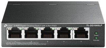 Комутатор TP-LINK 5xGE (4xPoE), 40Вт, Некерований TP-Link TL-SG1005LP TL-SG1005LP фото