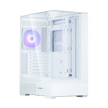 Корпус Zalman P40 Prism без БП, 2xUSB3.0, 1xUSBType-C, 1x120мм ARGB, VGA 420мм, LCS ready, TG 3x Panels, ATX, белый P40PRISMWHITE фото