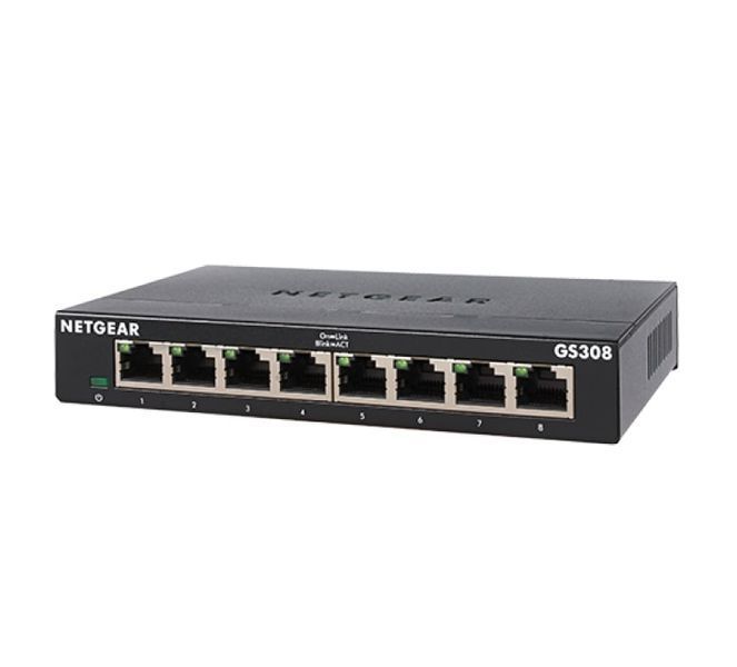 Комутатор NETGEAR GS308 8xGE, Некерований GS308-300PES фото