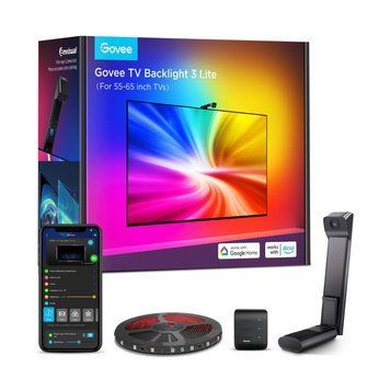Набір адаптивного підсвічування Govee H6099 TV Backlight 3 Lite 55-65', RGBIC, WI-FI/Bluetooth, чорний H60993D1 фото
