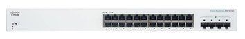 Комутатор Cisco CBS220 24хGE, 4x1G SFP, Smart CBS220-24T-4G-EU фото