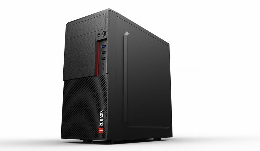 Корпус 2E Basis RD860-3U без БЖ, 1xUSB3.0, 2xUSB2.0, VGA 320мм, mATX, чорний 2E-RD860-3U фото
