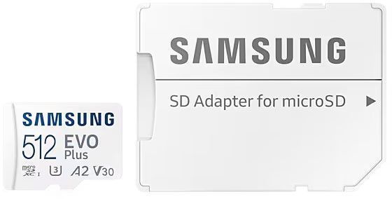 Карта памяти Samsung microSDXC 256GB C10 UHS-I R130MB/s Evo Plus + SD MB-MC512SA/EU фото