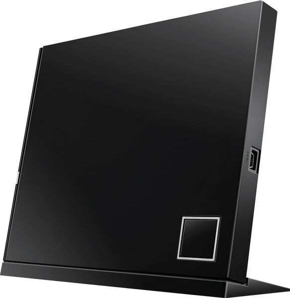 Привід оптичний портативний ASUS SBW-06D2X-U Blu-ray Combo burner M-DISC USB2.0 чорний Retail Box Slim 90-DT20305-UA199KZ фото