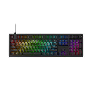 Клавіатура механічна HyperX Alloy Rise 106key, Red, USB-A, EN/UA, RGB, чорний 7G7A3AA фото