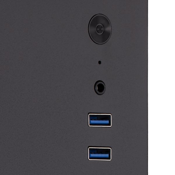 Корпус 2E Credo V200B-400 з БЖ 2E ATX400, 2xUSB3.0, 1x80мм, VGA 250мм, mATX, чорний 2E-V200B-400 фото