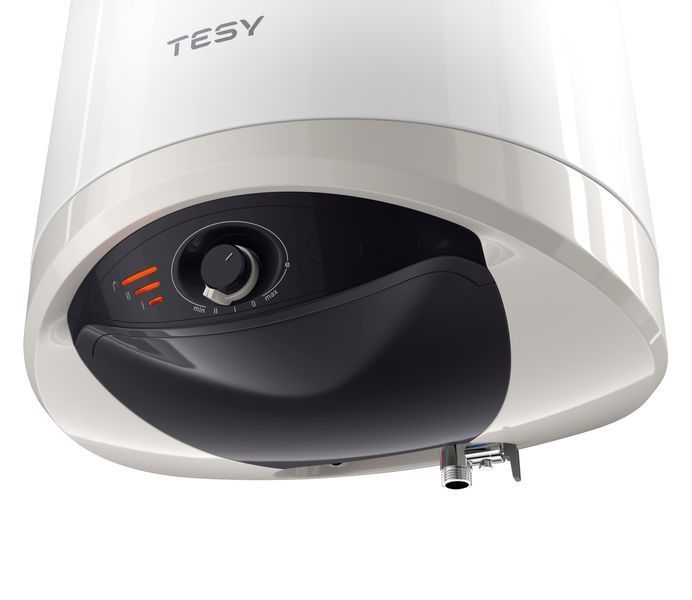 Водонагрівач електр. TESY Modeco Ceramic S круглий із теплообмінником GCV6S 804724D C21 TS2RCP, 80л, 2,4кВт, сухий тен, мех. кер-ння, B, білий 303560 фото