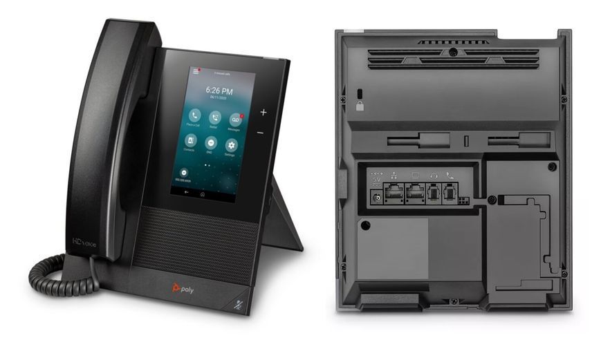 SIP-телефон Poly CCX 400, RJ9, USB, сертификат Microsoft Teams, PoE, черный 848Z8AA фото