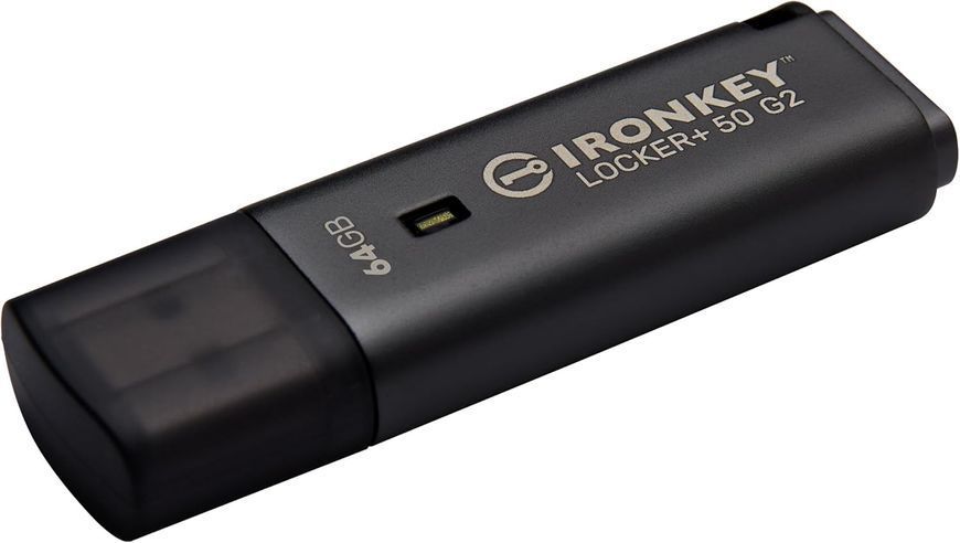 Накопитель Kingston 64GB USB 3.2 Type-A Gen1 IronKey Locker+ 50 G2 IKLP50G2/64GB фото
