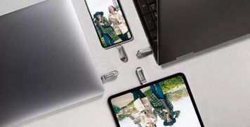 Накопичувач SanDisk 512GB USB 3.1 Type-A + Type-C Dual Drive Luxe Срібний SDDDC4-512G-G46 фото