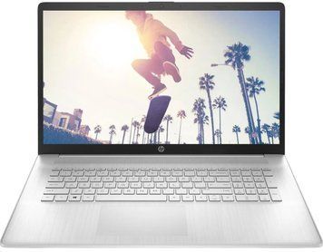 Ноутбук HP 17-cp3017ua 17.3" FHD IPS AG, AMD R7-7730U, 16GB, F1024GB, UMA, DOS, сріблястий CS8C7EA фото