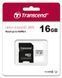 Карта пам'яті Transcend microSD 16GB C10 UHS-I R95/W10MB/s + SD TS16GUSD300S-A фото 3