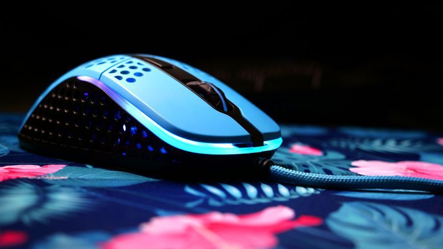 Миша Xtrfy M4, USB-A, RGB, Miami Blue XG-M4-RGB-BLUE фото