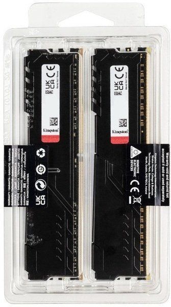 Пам'ять ПК Kingston DDR4 32GB KIT (16GBx2) 3200 FURY Beast KF432C16BBK2/32 фото