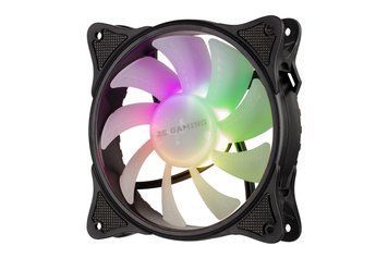 Корпусний вентилятор 2E GAMING F120IR-ARGB, 120мм, 1200rpm, 3pin, 3pin +5VARGB, 25.3dBa, чорний 2E-F120IR-ARGB фото