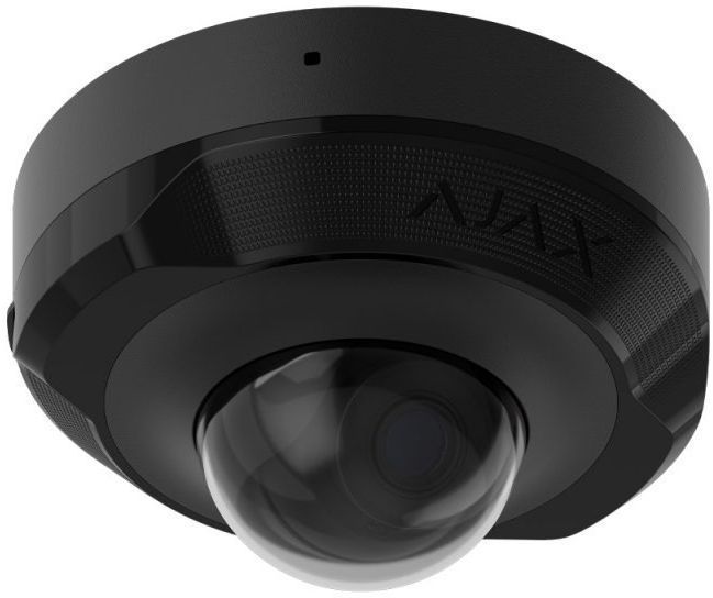 IP-Камера проводная Ajax DomeCam Mini, 8мп, 4мм, Poe, True WDR, IP 65, ИК 30м, аудио, угол обзора 75&deg;до 85&deg;, мини купольная, черная 000039330 фото