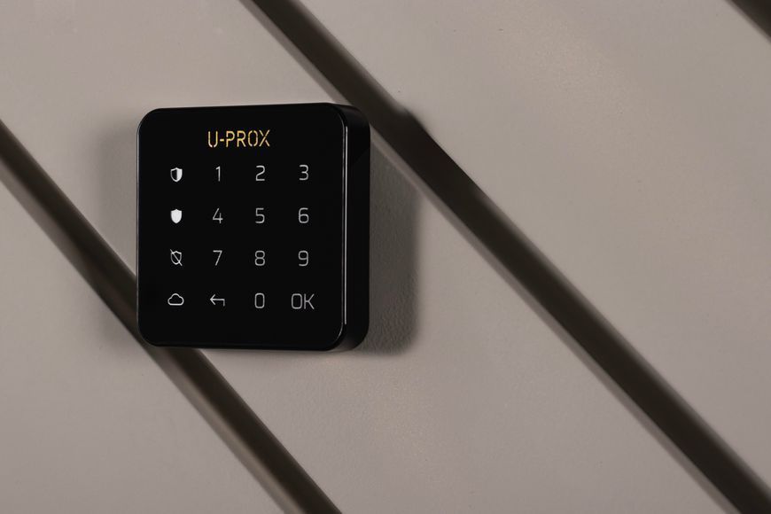 Бездротова сенсорна клавіатура U-Prox Keypad G1 Black, 1 група, бездротовий, чорний 4820261370140 фото