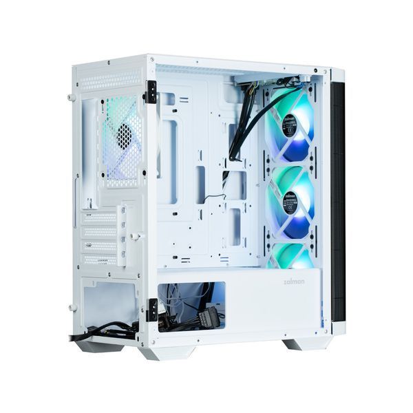 Корпус Zalman M4 без БЖ, 2xUSB3.0, 1xUSB2.0, 4x120мм ARGB, VGA 320мм, LCS ready, TG Side Window, mATX, білий M4WHITE фото