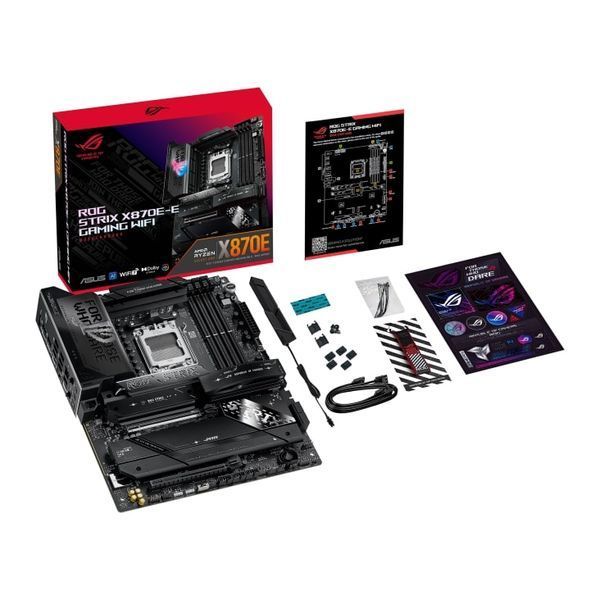 Материнcька плата ASUS ROG STRIX X870E-E GAMING WIFI sAM5 X870E 4xDDR5 M.2 HDMI WiFi BT ATX 90MB1IB0-M0EAY0 фото