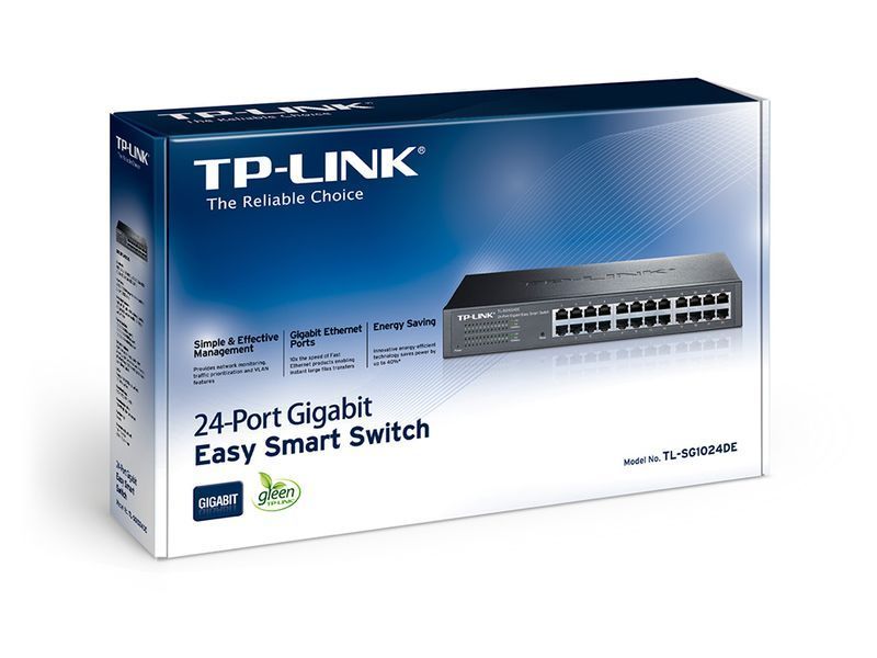 Коммутатор TP-LINK 24xGE, WebSmart TP-Link TL-SG1024DE TL-SG1024DE фото