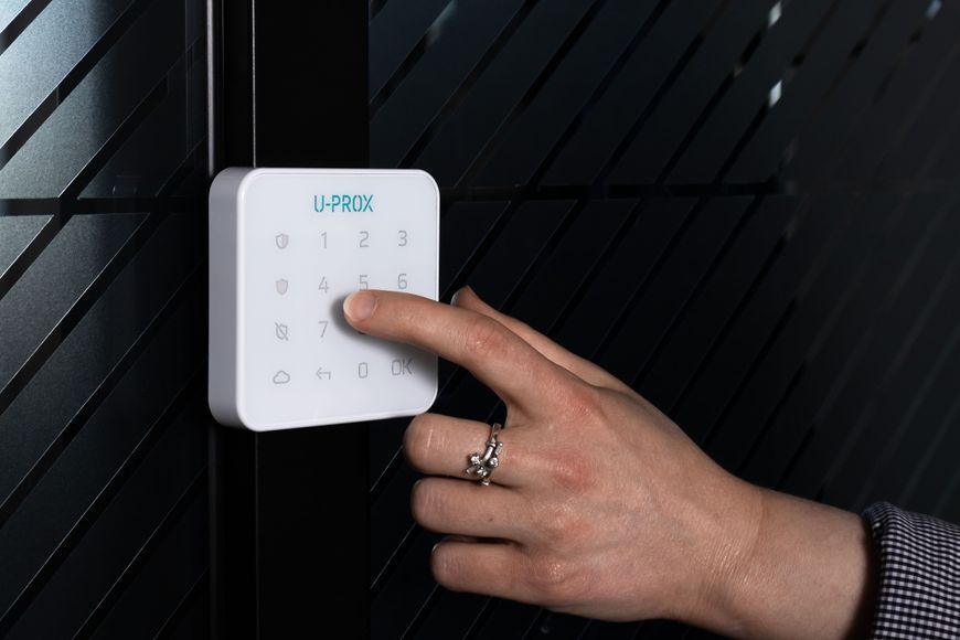 Бездротова сенсорна клавіатура U-Prox Keypad G1 White, 1 група, бездротовий, білий 4820261370133 фото