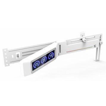 Держатель VGA с дисплеем Zalman ZM-VS3 DS, 5V 3Pin ARGB, USB 9Pin ARGB, белый ZM-VS3DSWHITE фото