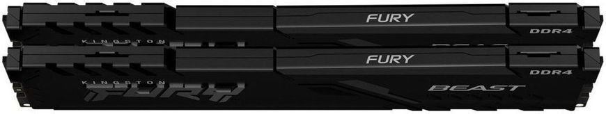 Память ПК Kingston DDR4 32GB KIT (16GBx2) 3200 FURY Beast KF432C16BB1K2/32WP фото