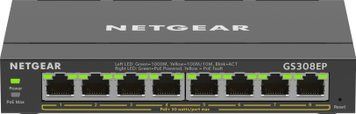 Комутатор NETGEAR GS308EP 8xGE PoE, 62Вт, WebSmart GS308EP-100PES фото