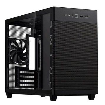Корпус ASUS Prime AP201 Tempered Glas, без БП, 2xUSB3.2, 1xUSB Type-C, Tempered Glass side, mATX, черный 90DC00G0-B39010 фото