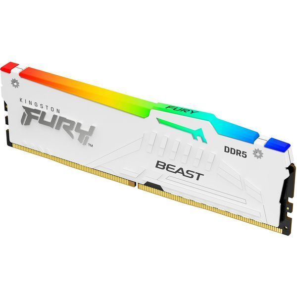 Память ПК Kingston DDR5 16GB 5600 FURY Beast RGB EXPO Белый KF556C36BWEA-16 фото