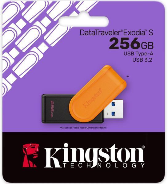 Накопитель Kingston 256GB USB 3.2 Type-A Gen1 DT Exodia S DTXS/256GB фото