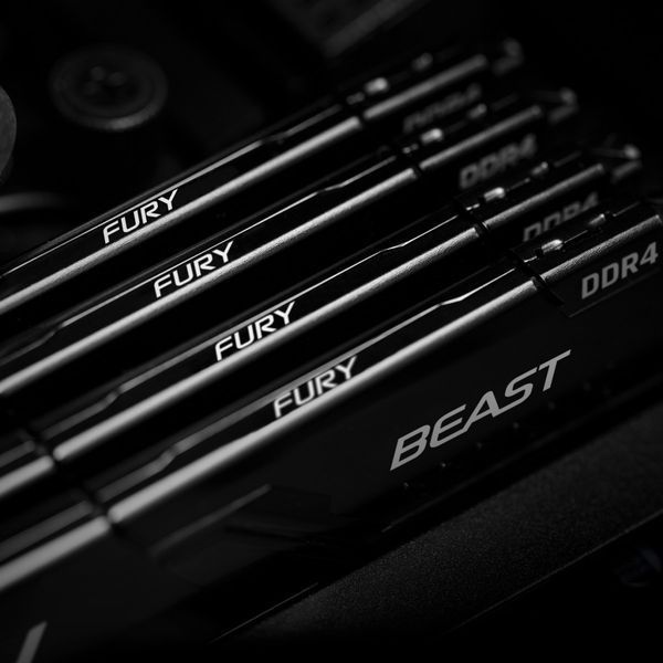 Память ПК Kingston DDR4 16GB KIT (8GBx2) 3200 FURY Beast KF432C16BBK2/16 фото