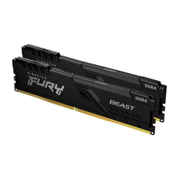Память ПК Kingston DDR4 16GB KIT (8GBx2) 3200 FURY Beast KF432C16BBK2/16 фото