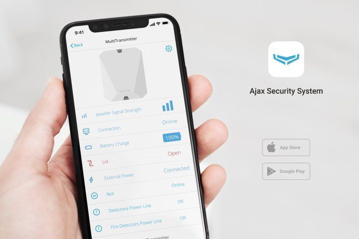 Модуль для интеграции сторонних проводных устройств Ajax MultiTransmitter, Jeweller, беспроводной, белый 000018789 фото