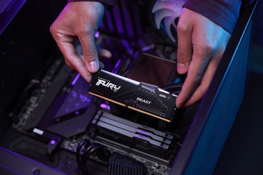 Память ПК Kingston DDR5 8GB 5600 FURY Beast KF556C40BB-8 фото