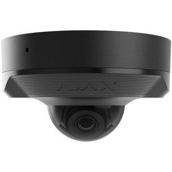 IP-Камера дротова Ajax DomeCam Mini, 5мп, 2.8мм, Poe, True WDR, IP 65, ІЧ 30м, аудіо, кут огляду 100&deg; до 110&deg;, міні купольна, чорна 000039320 фото