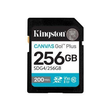 Карта пам'яті Kingston SD 256GB C10 UHS-I U3 V30 R200/W160MB/s SDG4/256GB фото