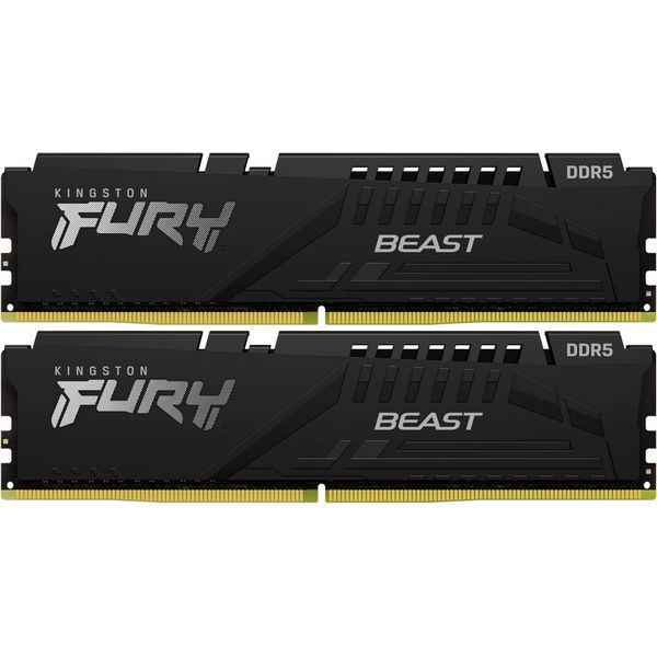 Память ПК Kingston DDR5 32GB KIT (16GBx2) 5600 FURY Beast KF556C40BBK2-32 фото