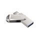 Накопичувач SanDisk 32GB USB 3.1 Type-A + Type-C Dual Drive Luxe Срібний SDDDC4-032G-G46 фото 2