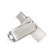 Накопичувач SanDisk 32GB USB 3.1 Type-A + Type-C Dual Drive Luxe Срібний SDDDC4-032G-G46 фото 5