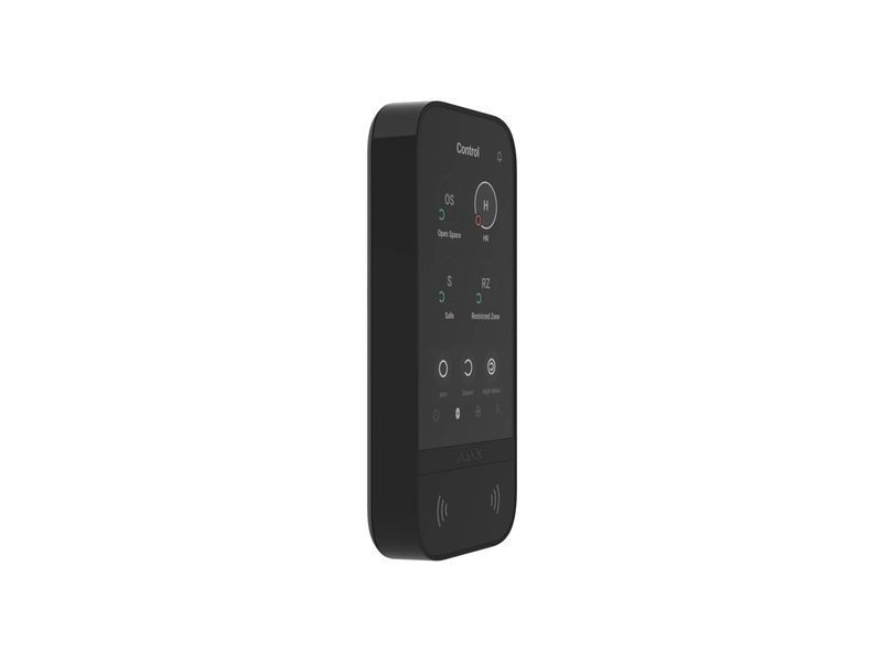 Клавиатура с сенсорним дисплеем Ajax KeyPad TouchScreen, jeweller, беспроводной, черный 000034513 фото