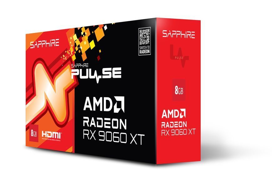 Відеокарта SAPPHIRE Radeon RX 9060 XT 8GB GDDR6 PULSE GAMING OC 11350-04-20G фото