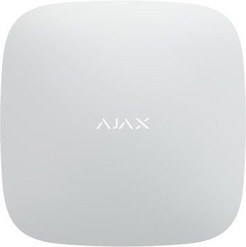 Інтелектуальна охоронна централь Ajax Hub 2 Plus, gsm, ethernet, wi-fi, jeweller, бездротова, білий 000018791 фото