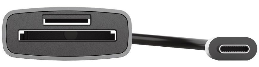 Кардрідер Trust Dalyx USB-С > SD/microSD, Алюміній, 0.08м, Сірий 24136_TRUST фото