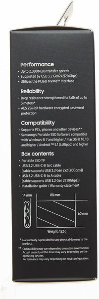 Портативный SSD Samsung 4TB USB 3.2 Gen 2 Type-C T9 MU-PG4T0B/EU фото