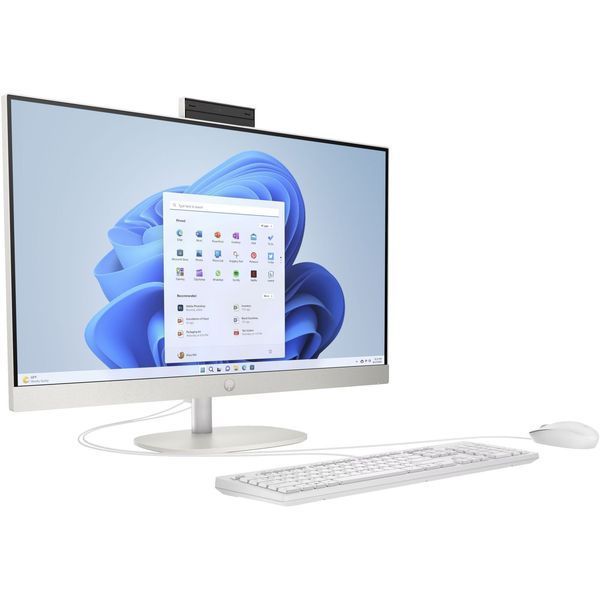 ПК Моноблок HP All-in-One 27" FHD IPS AG, AMD R5-7520U, 16GB, F512GB, UMA, WiFi, кл+м, DOS, білий A1QY1EA фото