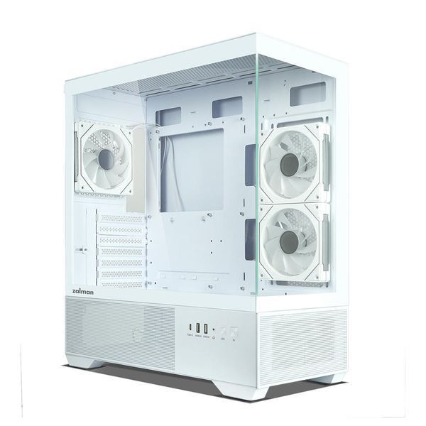Корпус Zalman Chronix V2 без БП, 1xUSB3.0, 1xUSB2.0, 1x Type C, 2x120мм ARGB Reverse, 4x120мм ARGB, VGA 410мм, LCS ready, TG Side/Front Panel, ATX, белый CHRONIXV2WHITE фото