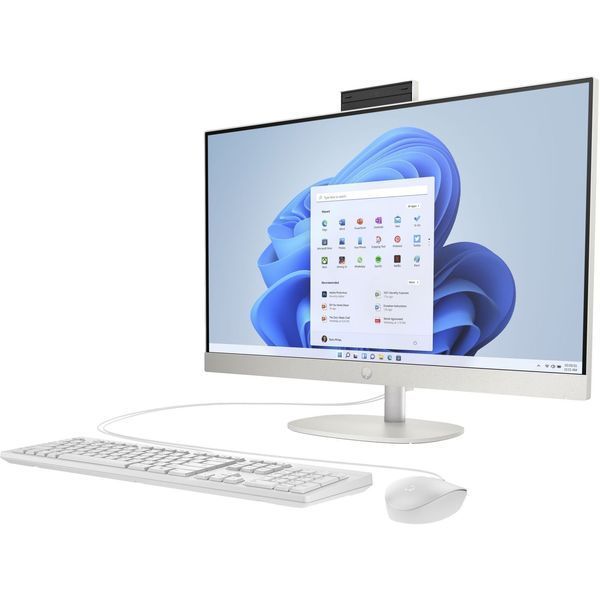 ПК Моноблок HP All-in-One 27" FHD IPS AG, AMD R5-7520U, 16GB, F512GB, UMA, WiFi, кл+м, DOS, білий A1QY1EA фото