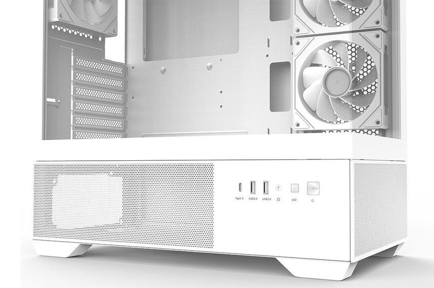 Корпус Zalman Chronix V2 без БП, 1xUSB3.0, 1xUSB2.0, 1x Type C, 2x120мм ARGB Reverse, 4x120мм ARGB, VGA 410мм, LCS ready, TG Side/Front Panel, ATX, белый CHRONIXV2WHITE фото